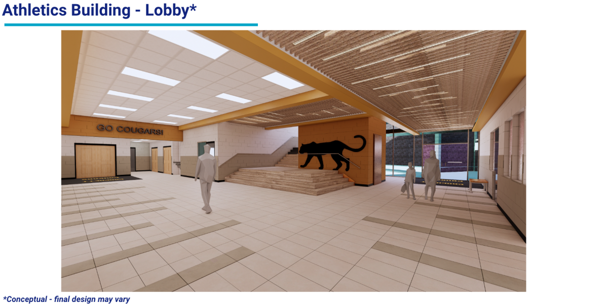 Rendering of the Athletics Lobby