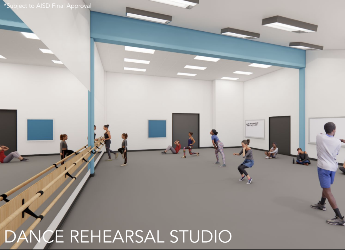 Rendering of the Dance Rehearsal Studio