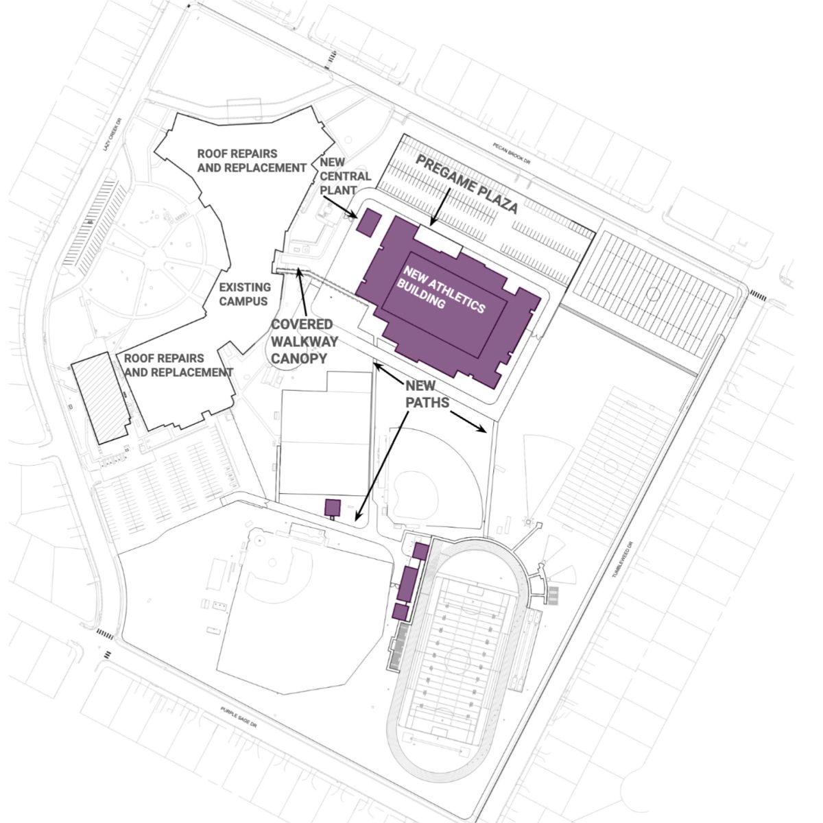 rendering of proposed site map