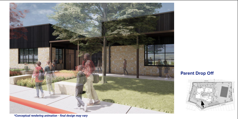 Rendering of Parent Drop Off