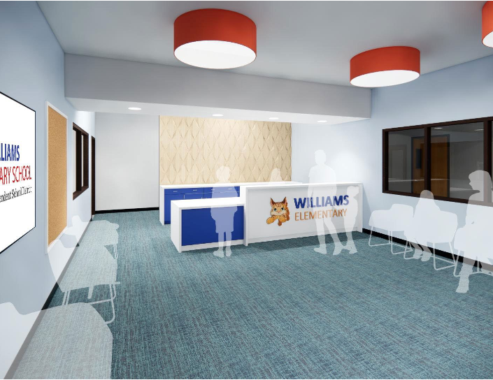 rendering of the reception