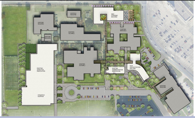 rendering of campus site plan