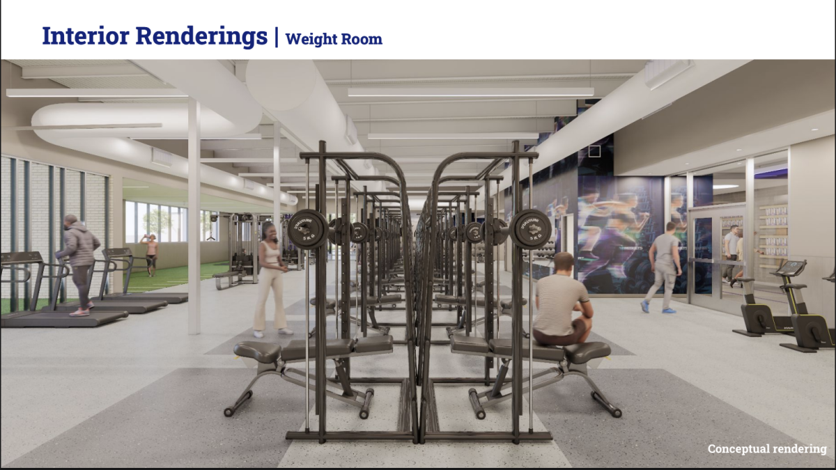 Rendering of the Weight Room